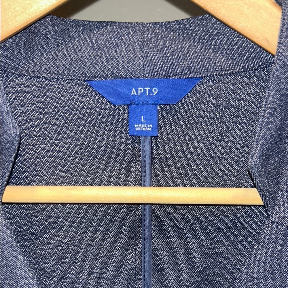 ♻️ Apt. 9 Black Blazer Classic Suit Jacket - Picture 6 of 8
